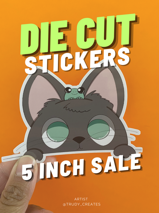 100 DIE CUT STICKERS FOR $35 ( 5 INCH )