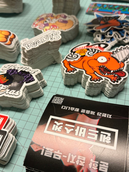 Die cut stickers