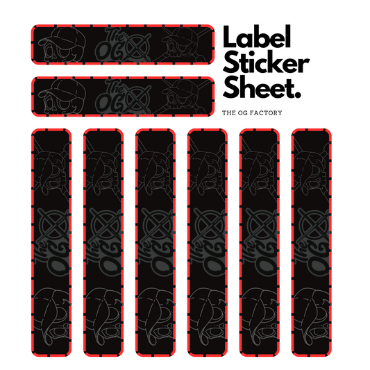 Label Stickers sheet